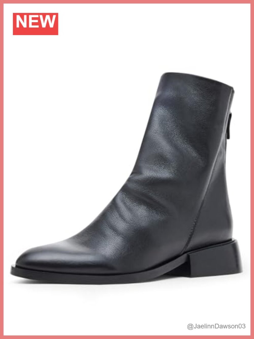 Steve Madden Nexie Leather Ankle Bootie Flat Closed Toe Zip Boot